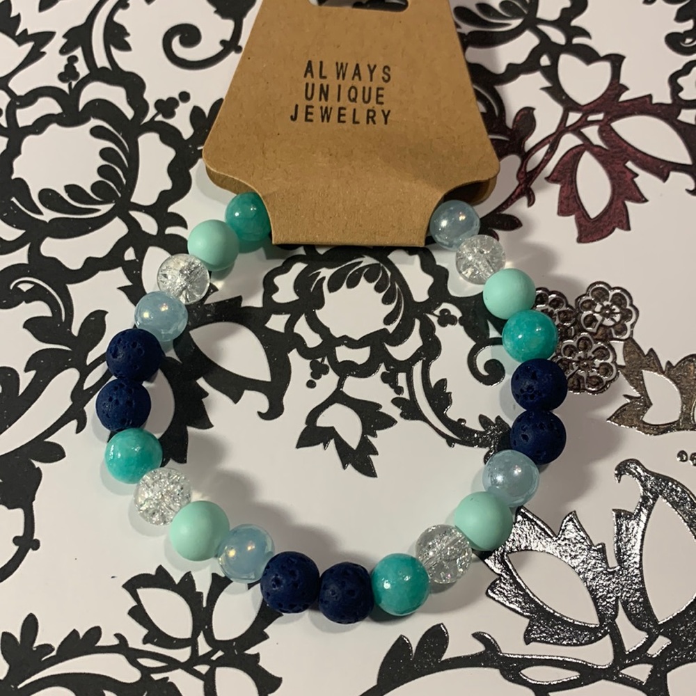 Lava stone stretch bracelet